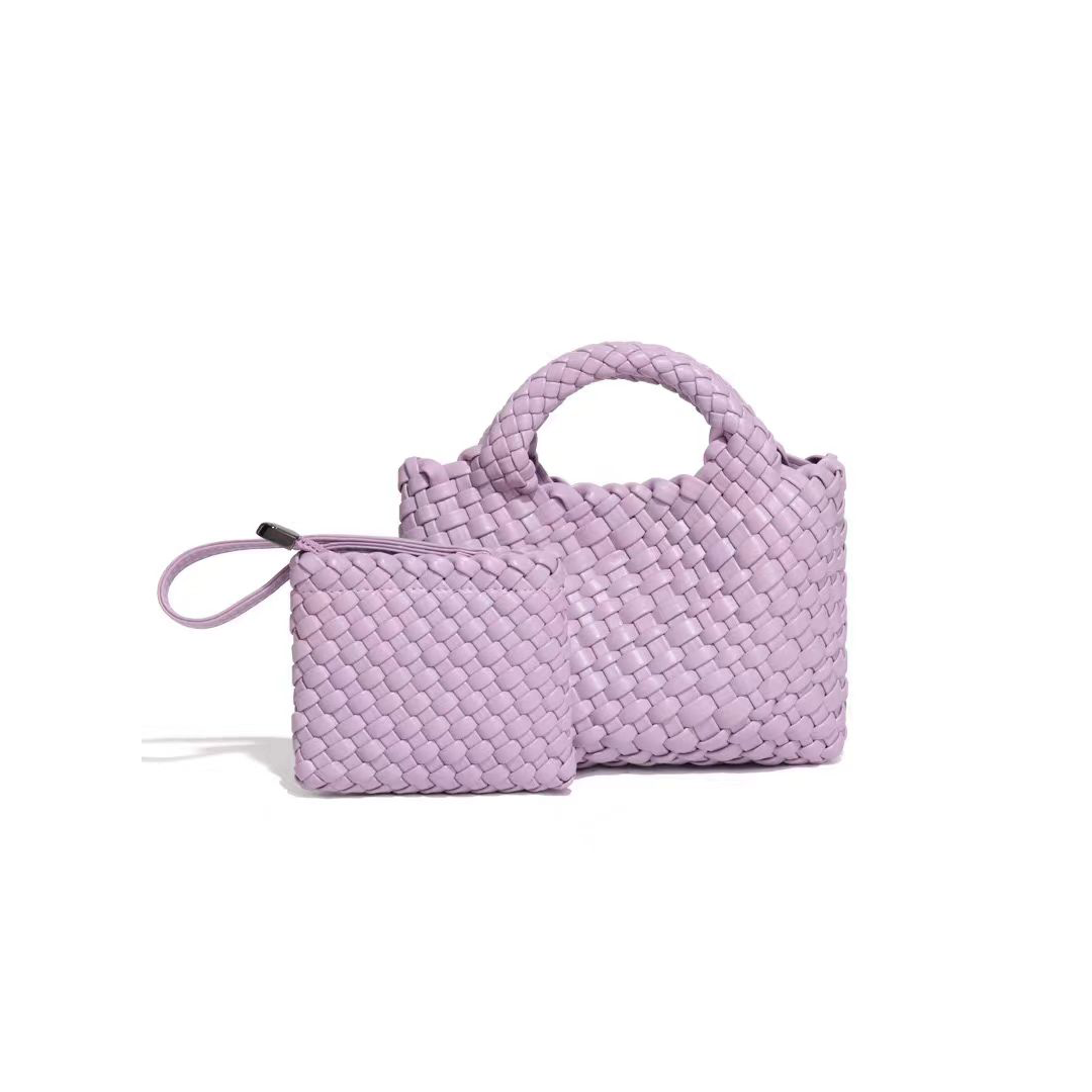 Blush Woven Duo Tote