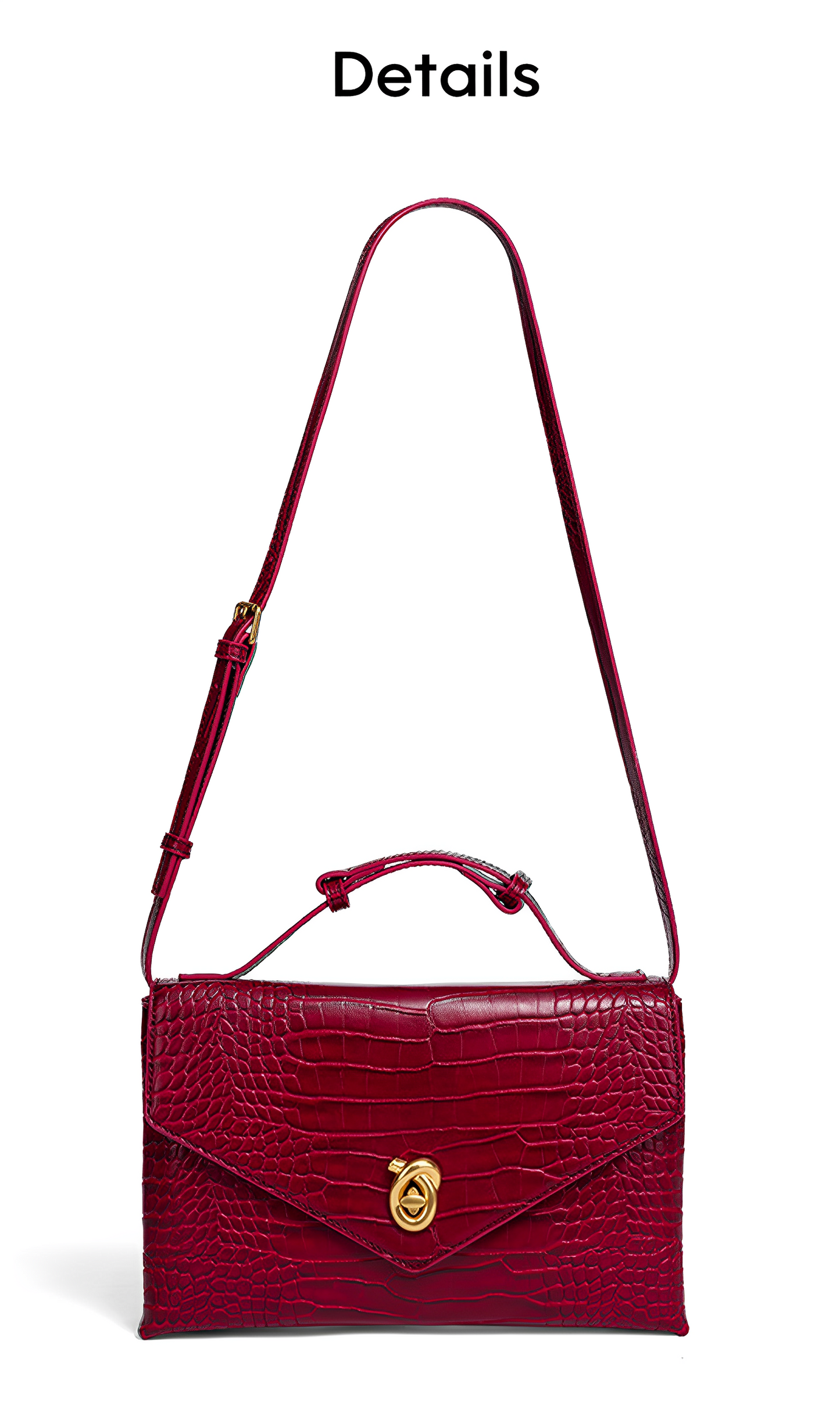 Croco-Grain Clutch