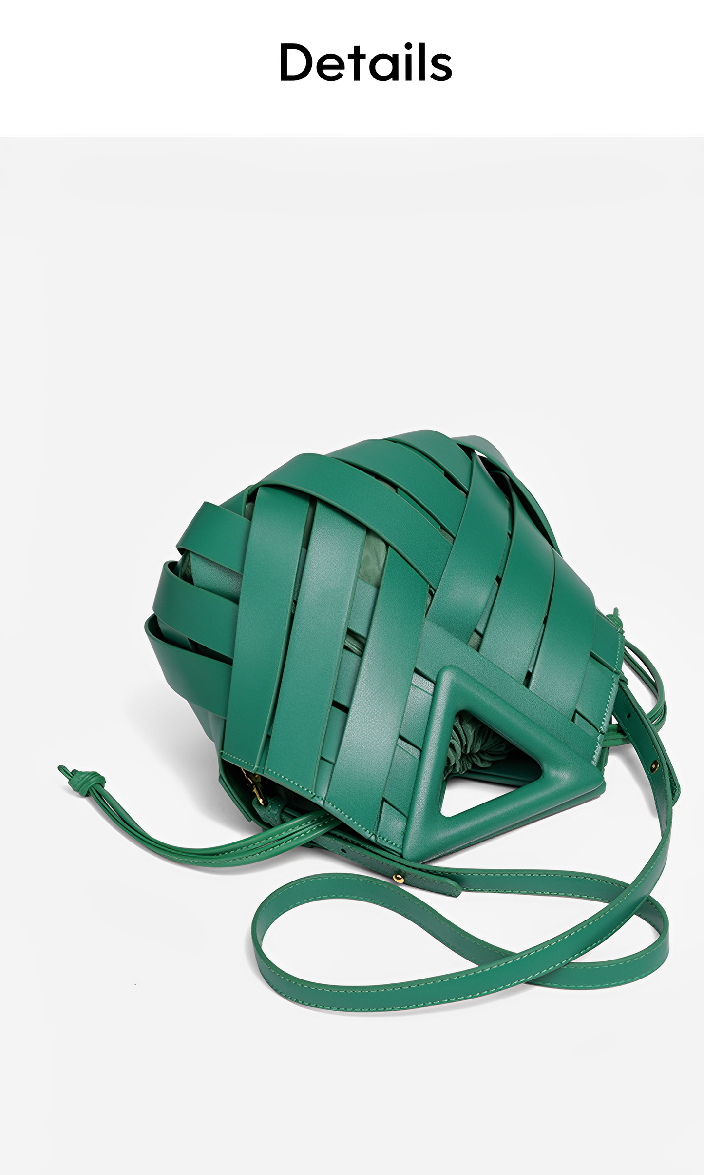 Lucienne Verde Woven Clutch