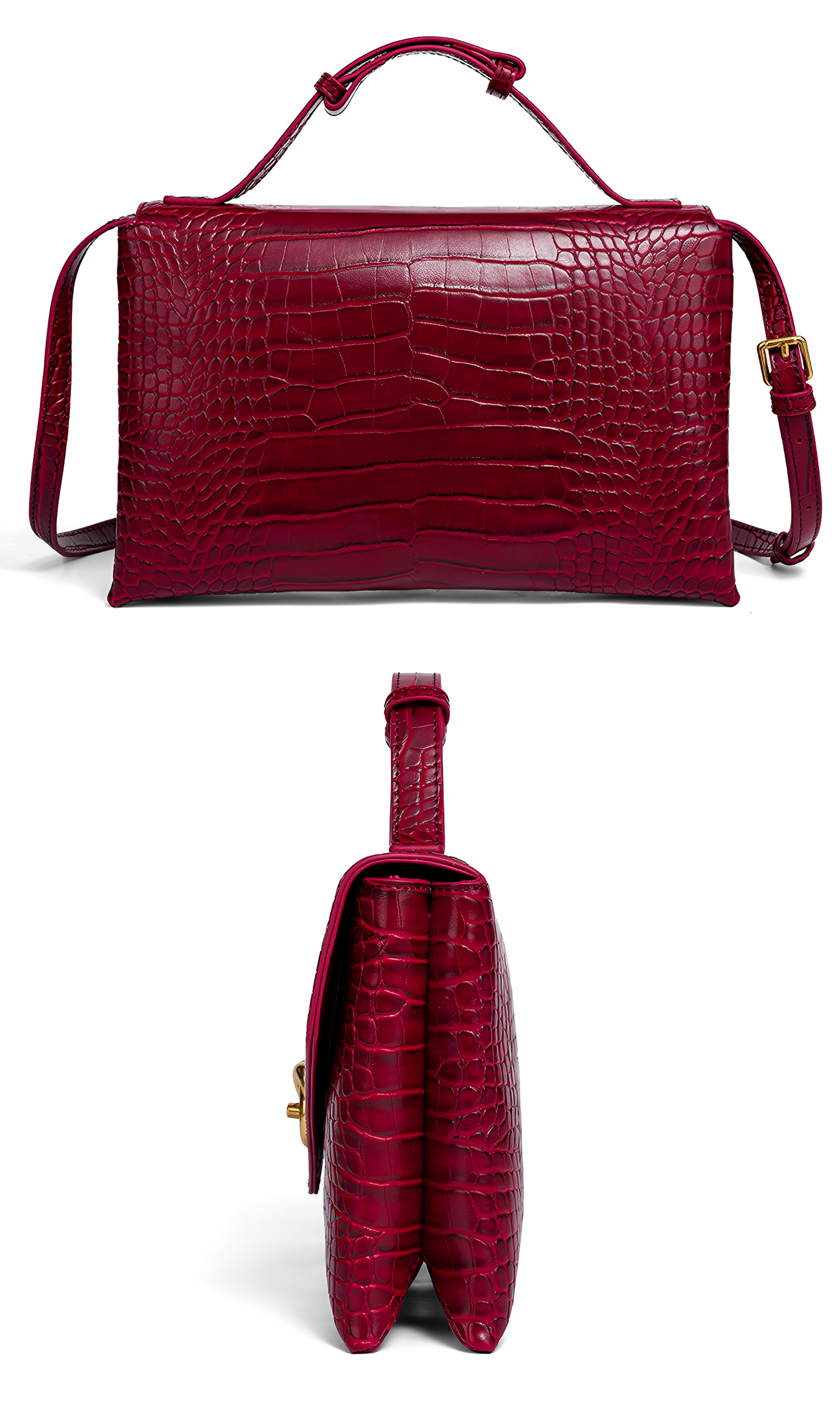 Croco-Grain Clutch