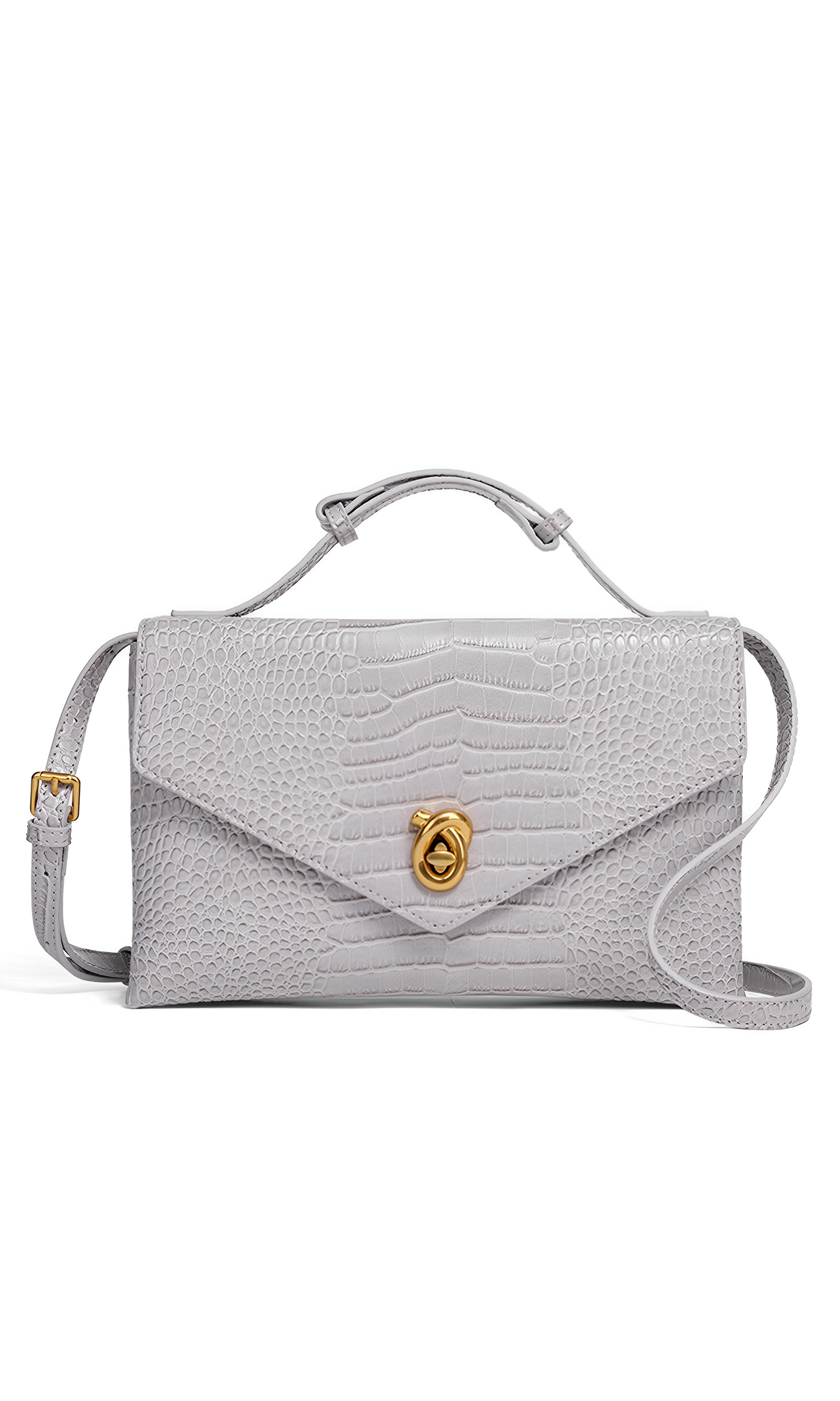 Croco-Grain Clutch