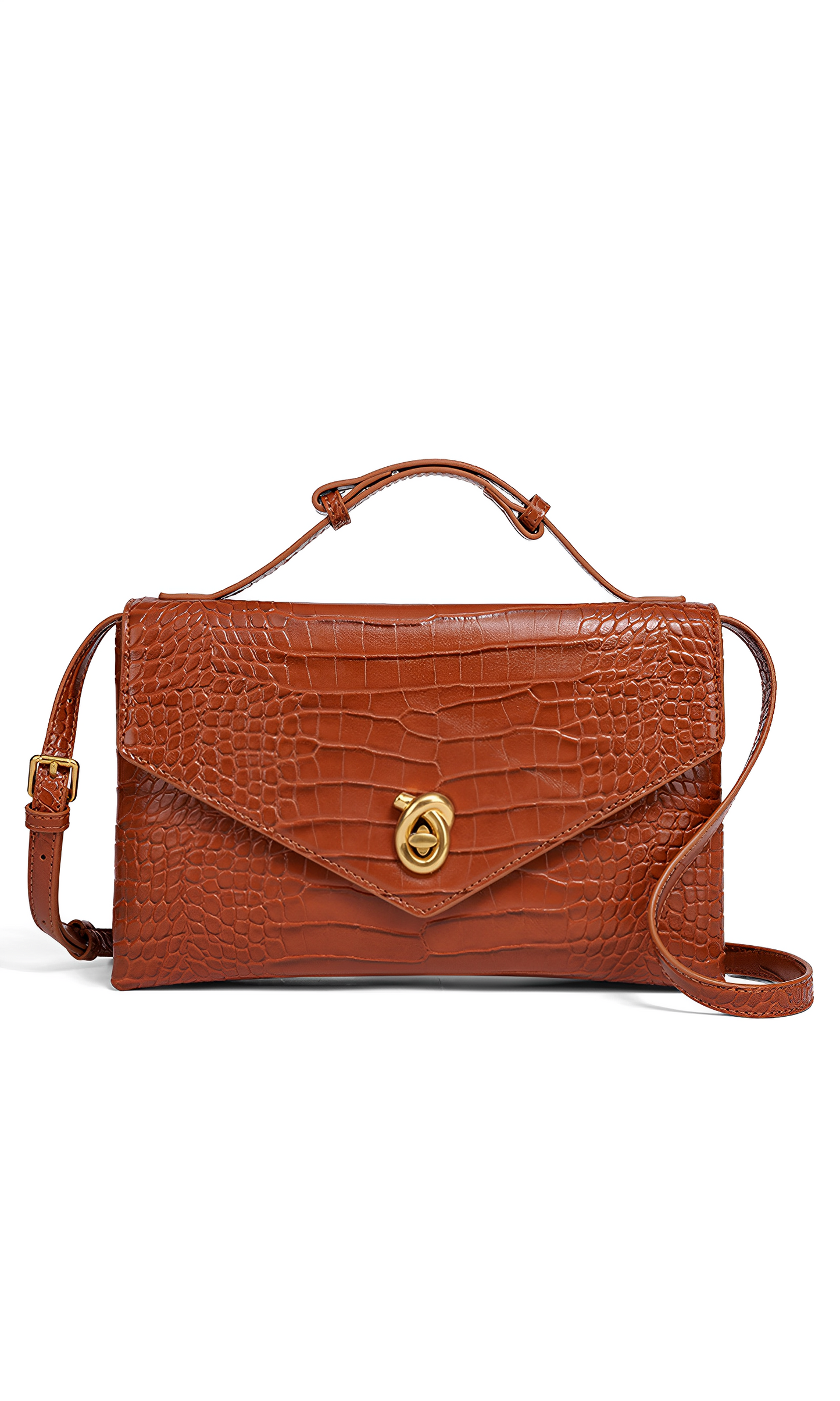 Croco-Grain Clutch