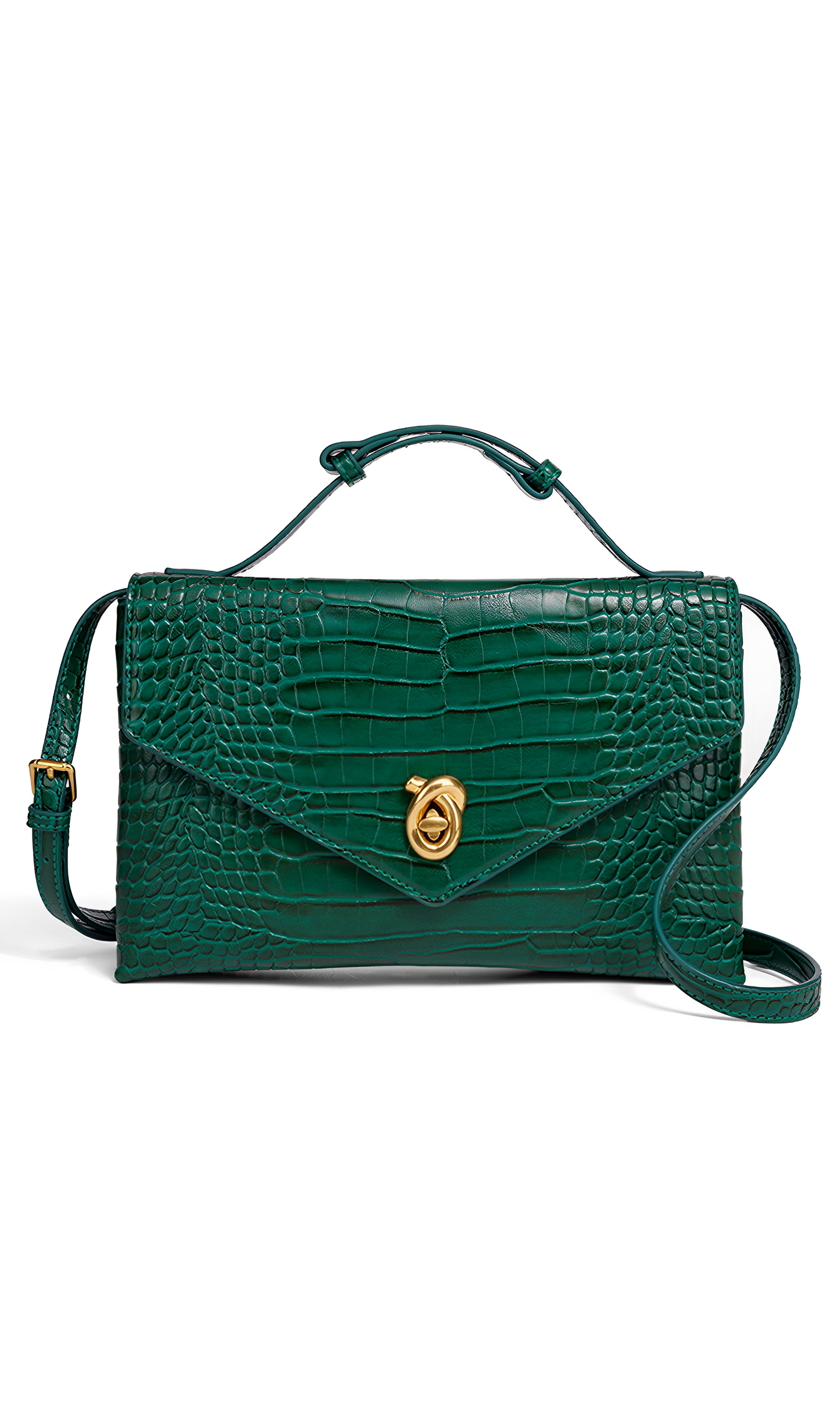 Croco-Grain Clutch