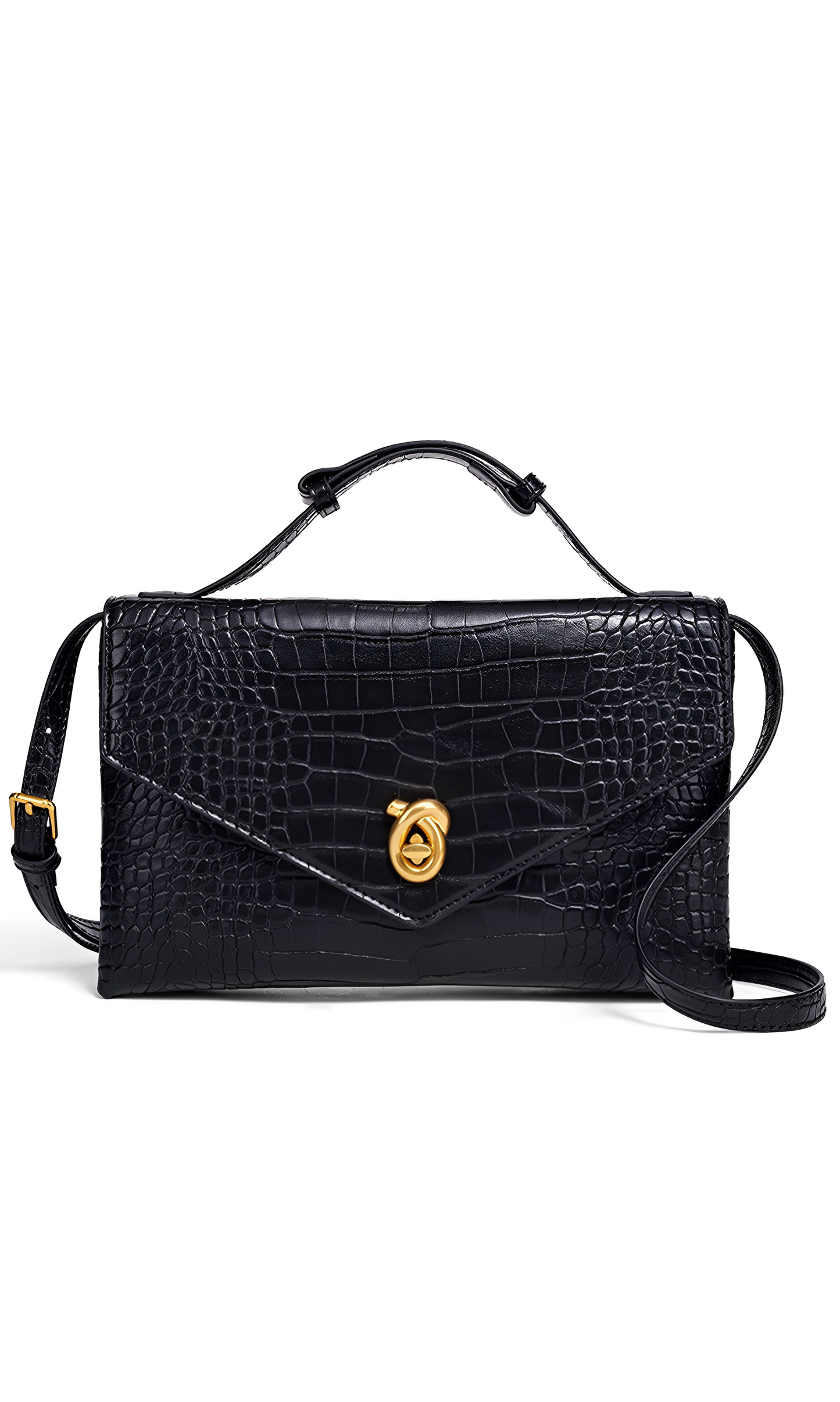 Croco-Grain Clutch