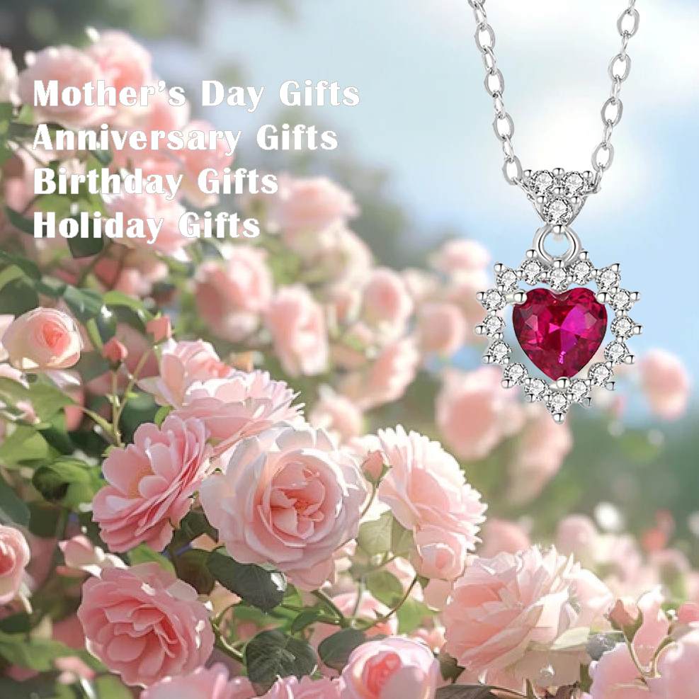 Radiant Heart Halo Necklace