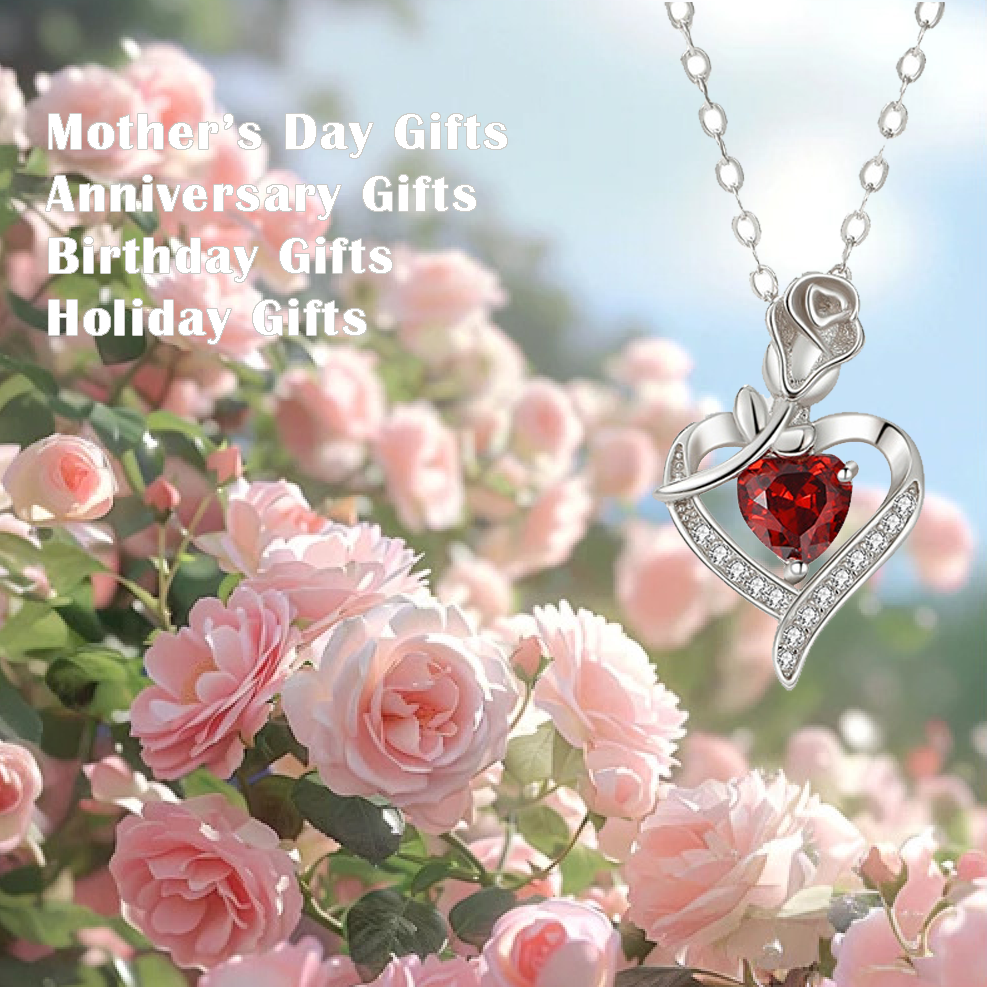 Crimson Heart's Embrace Necklace