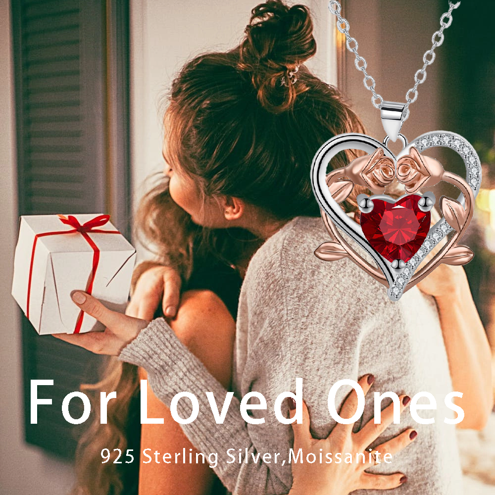 Rose Heart Necklace