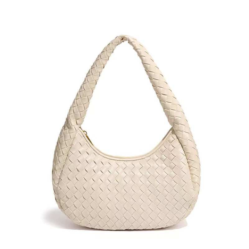 Luxe Braided Leather Hobo Bag