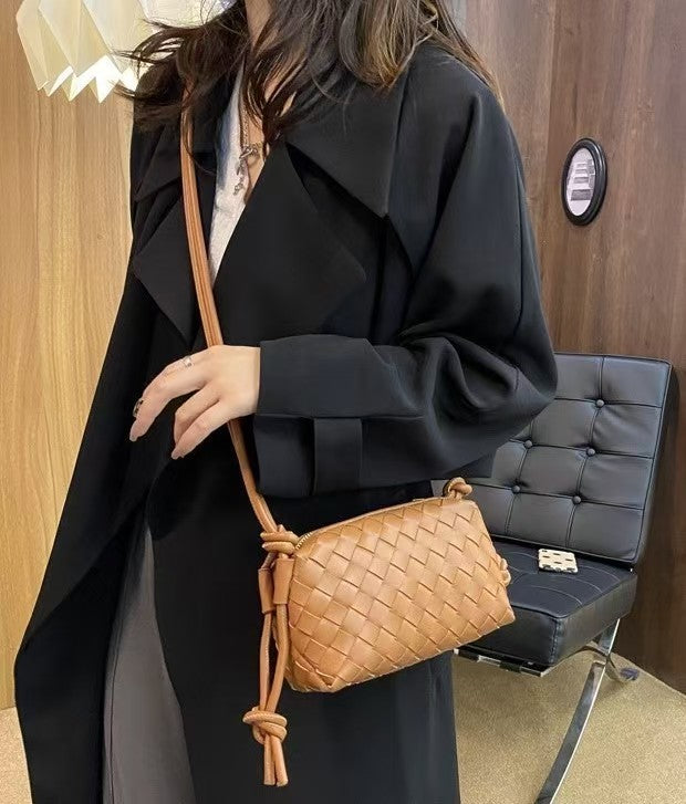 Woven Mini Crossbody - Top Handle Loop