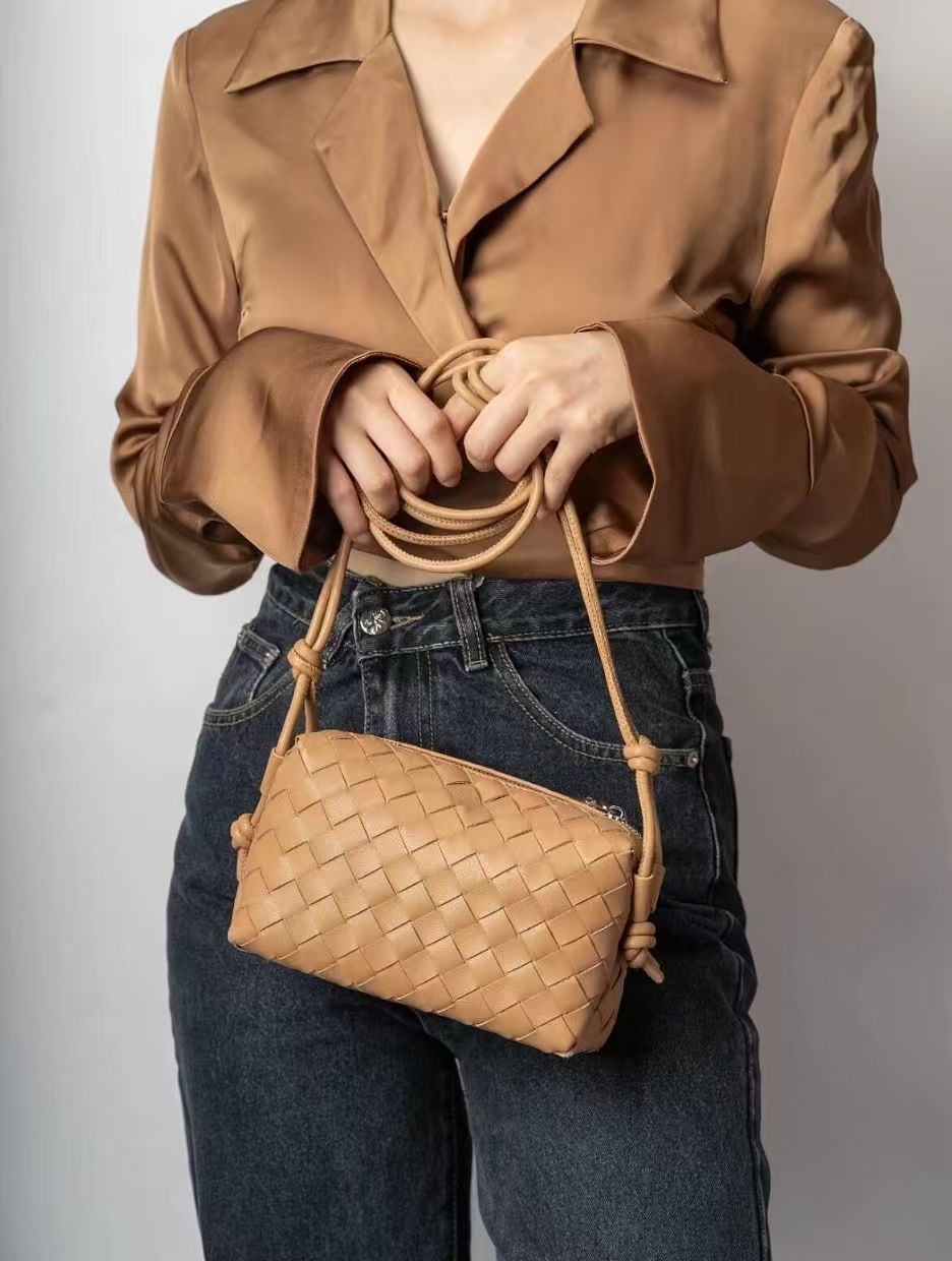Woven Mini Crossbody - Top Handle Loop