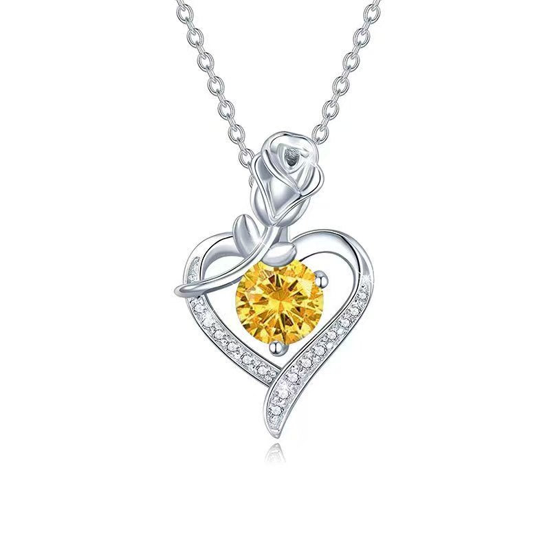 Crimson Heart's Embrace Necklace