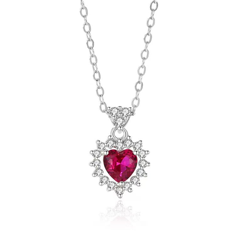 Radiant Heart Halo Necklace