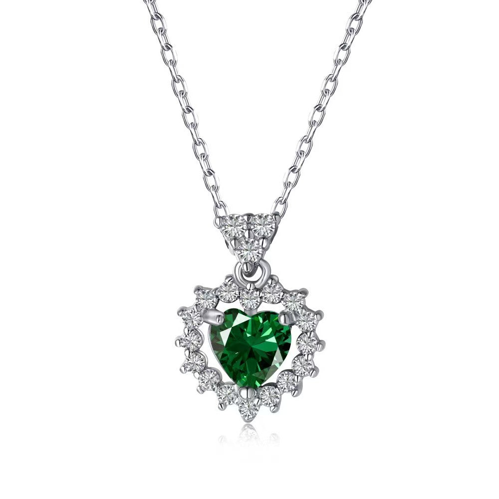 Radiant Heart Halo Necklace