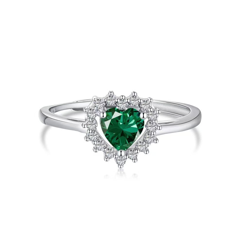 Heart's Halo Engagement Ring