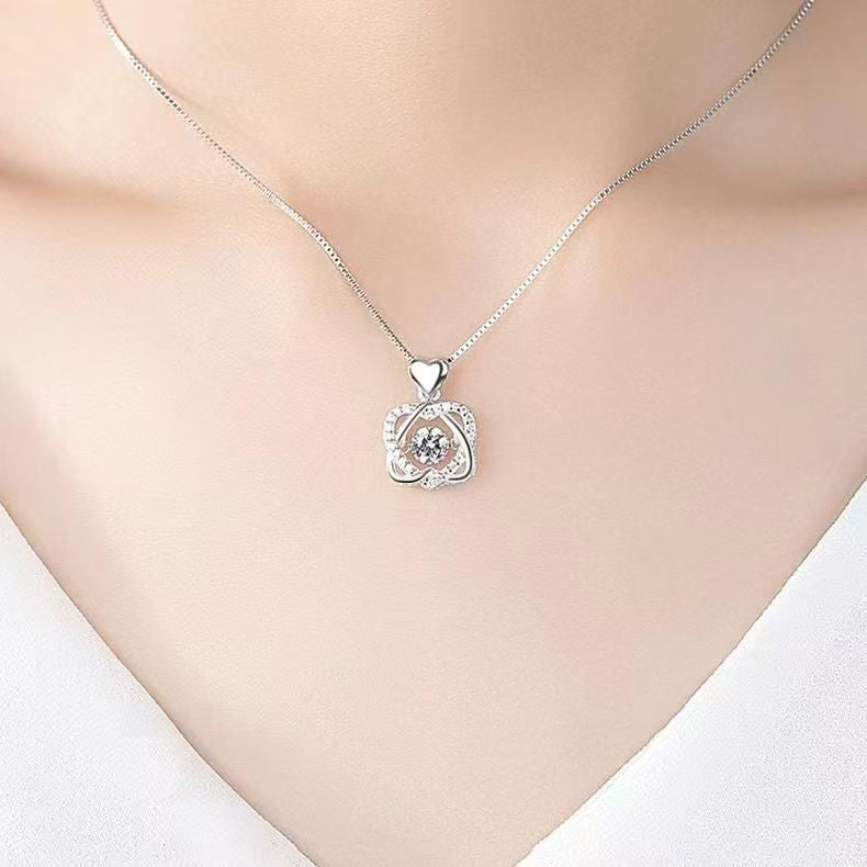 Enduring Hearts Entwined Necklace