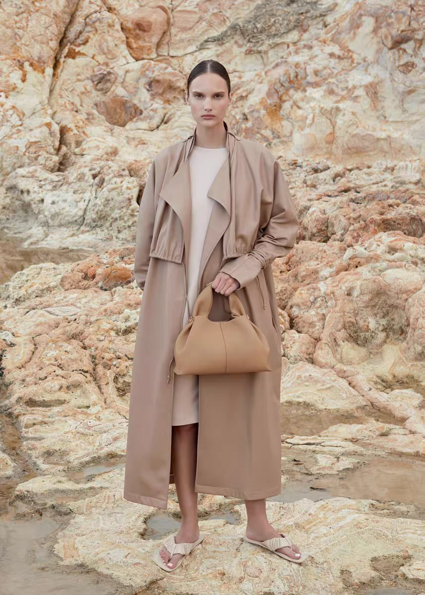 Cloud Luxe Litchi Leather Handbag