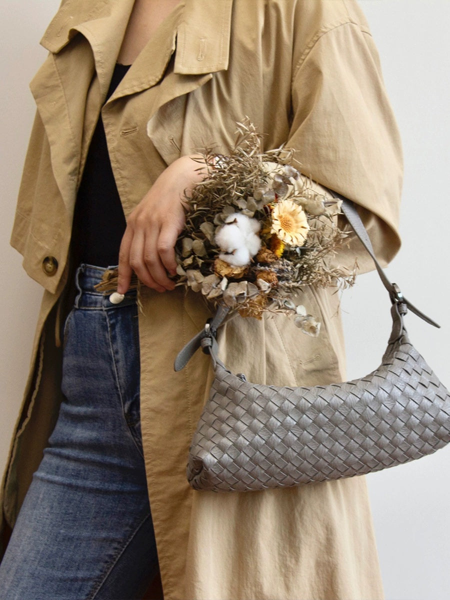Luxe Woven Leather Bag