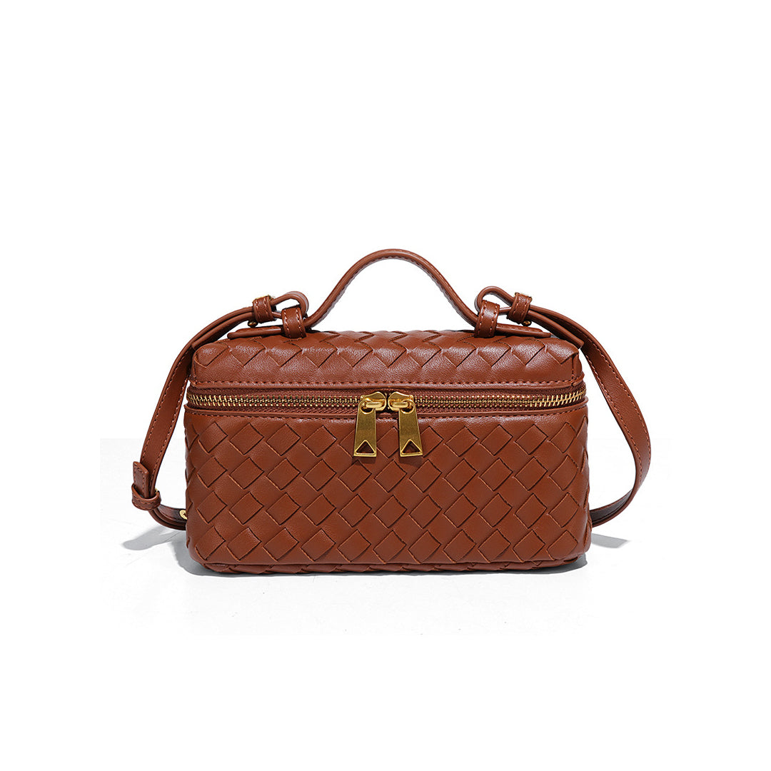Luxe Box Crossbody Bag - Intrecciato