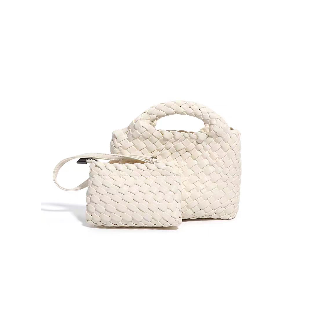 Blush Woven Duo Tote