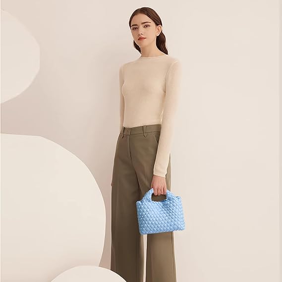 Blush Woven Duo Tote