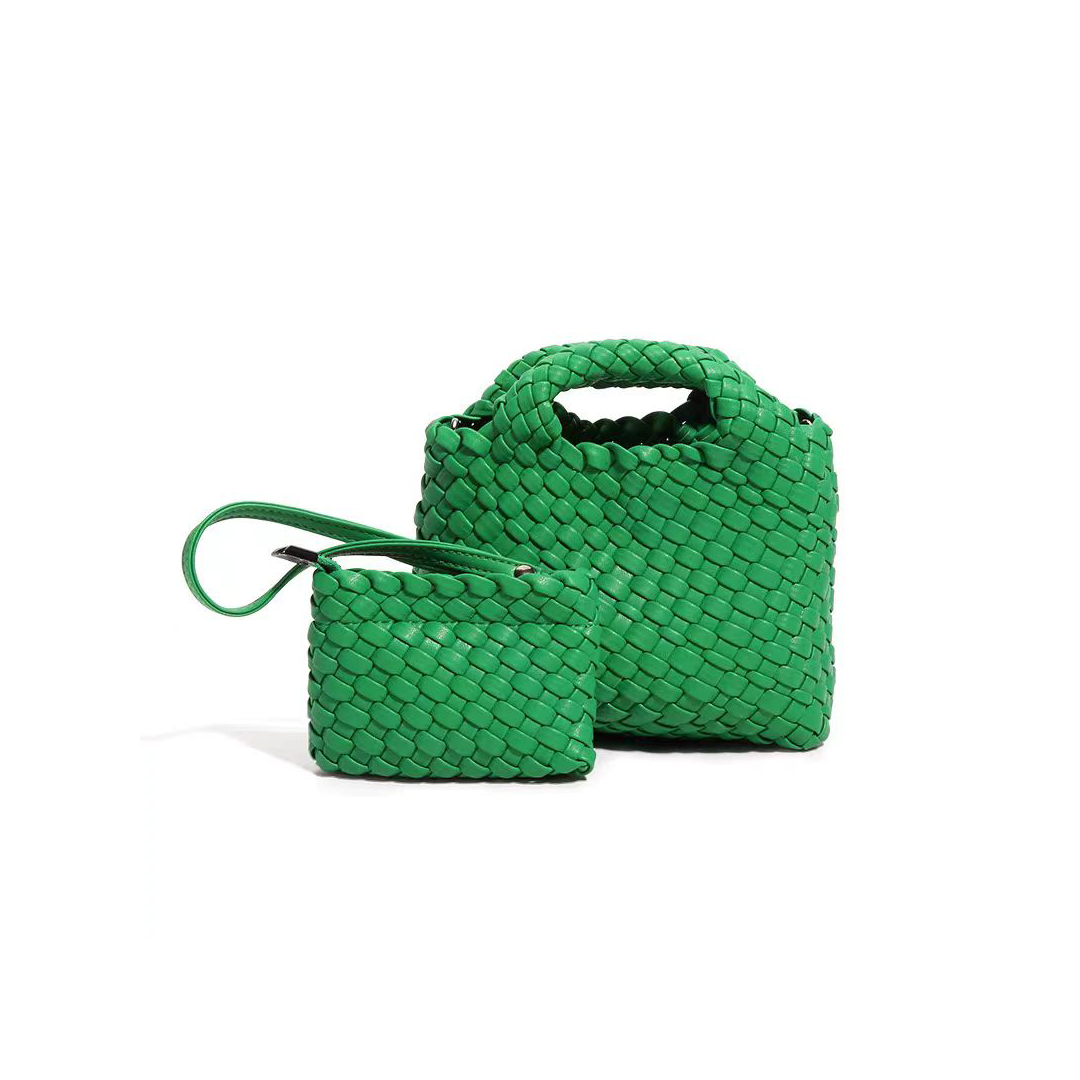 Blush Woven Duo Tote