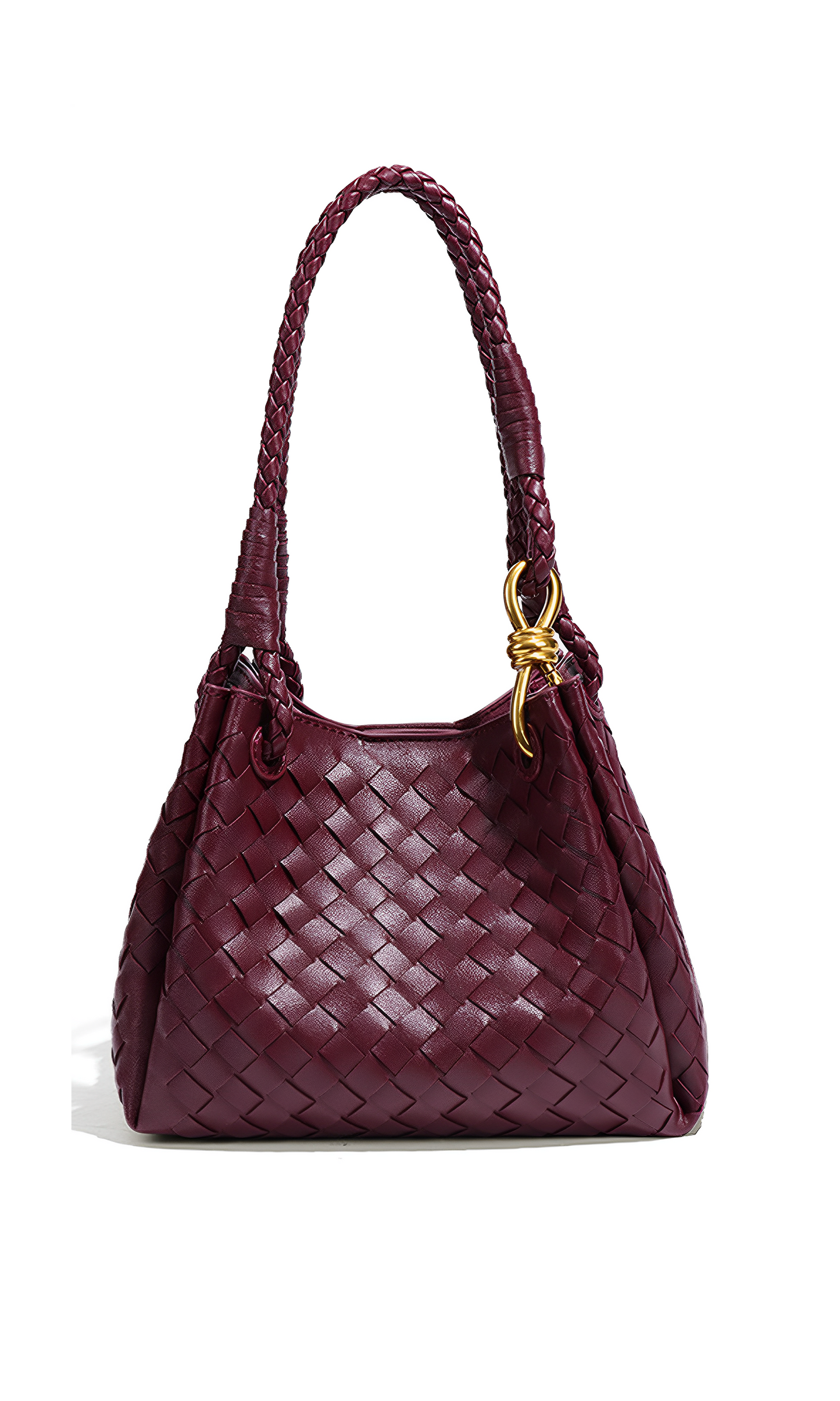 Lucienne Bordeaux Woven Shoulder