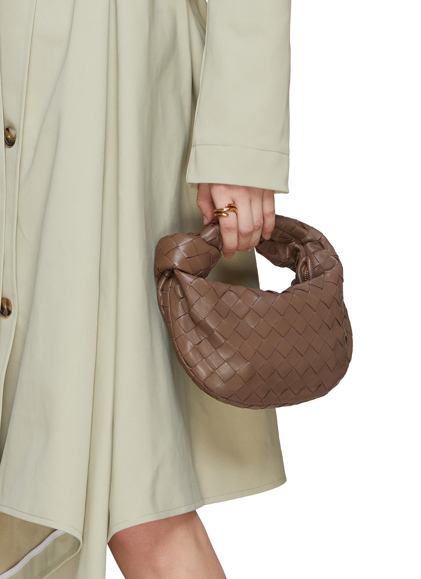 Elegance Leather Woven Bag
