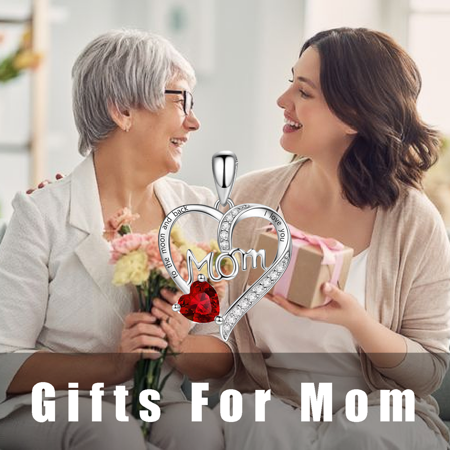 Mom Heart Pendant