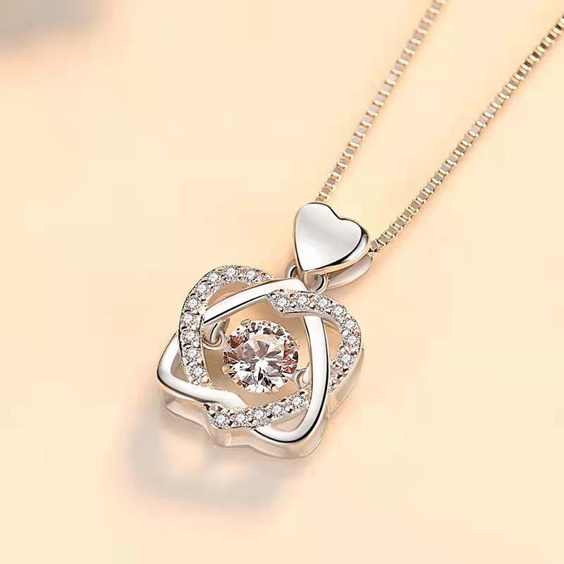 Enduring Hearts Entwined Necklace