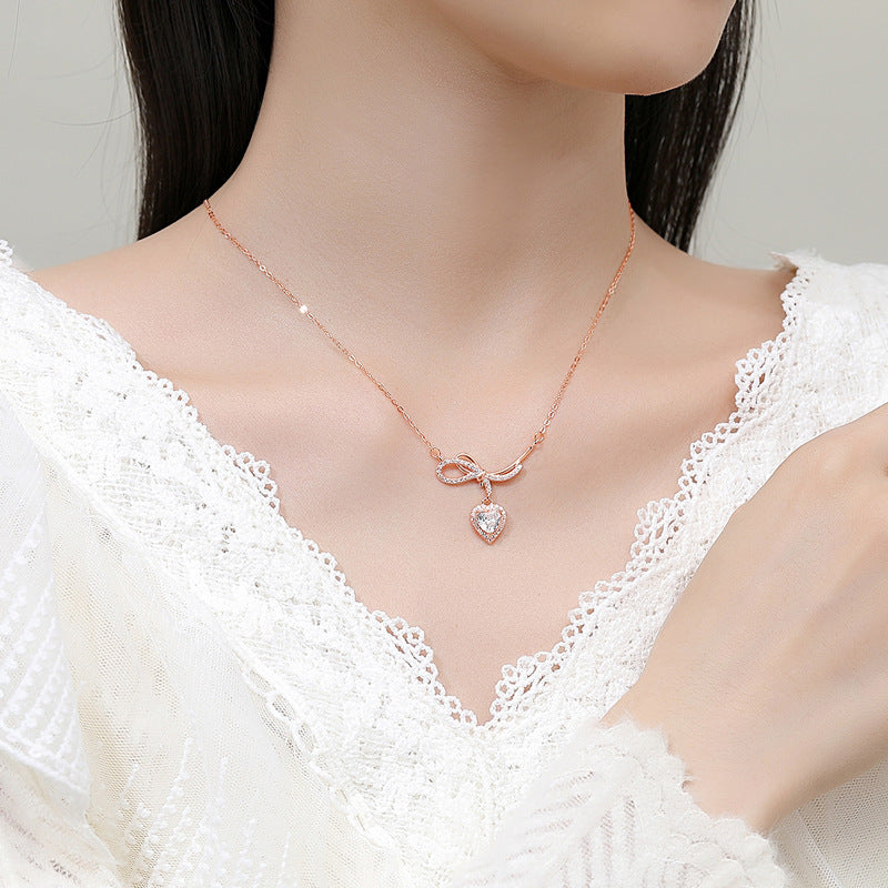 Bowtie Heart Pendant