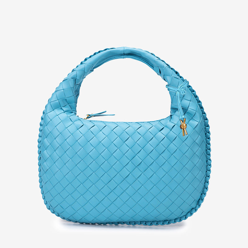 Azure Weave Hobo Bag
