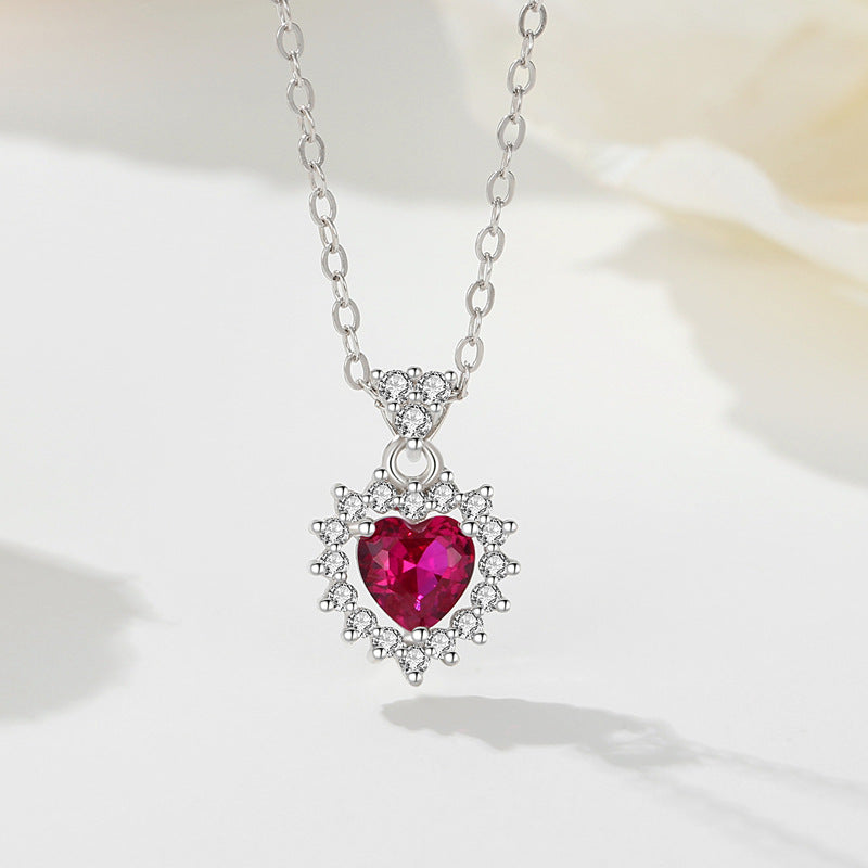 Radiant Heart Halo Necklace