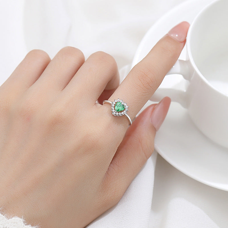 Heart's Halo Engagement Ring