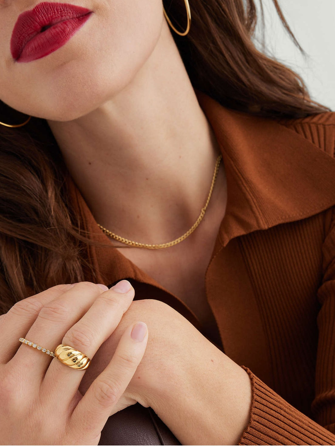 Croissant Dome Ring
