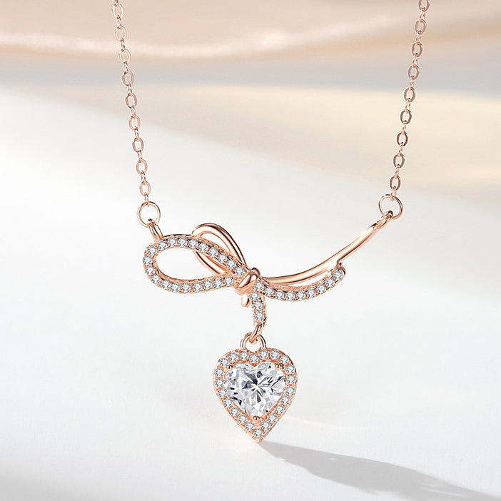 Bowtie Heart Pendant
