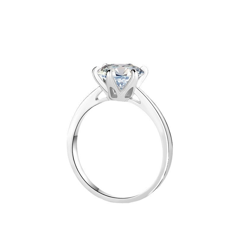 Six-Prong Moissanite Radiance Ring