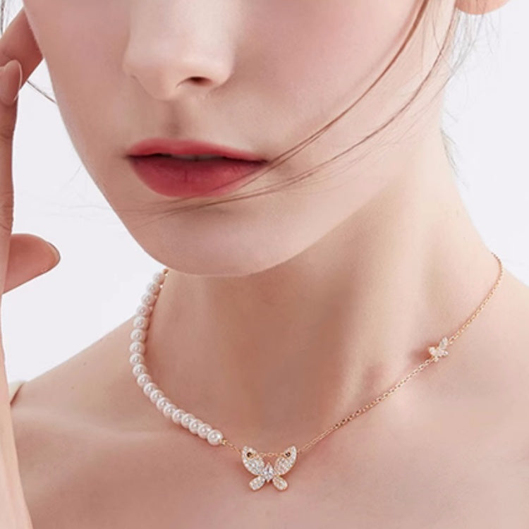 Vintage Natural Baroque Pearl Necklace