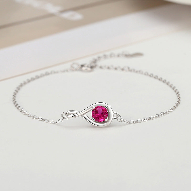 “Infinity” Gemstone Bracelet
