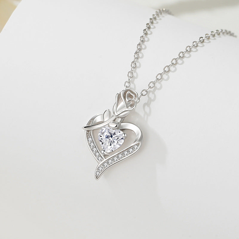 Crimson Heart's Embrace Necklace