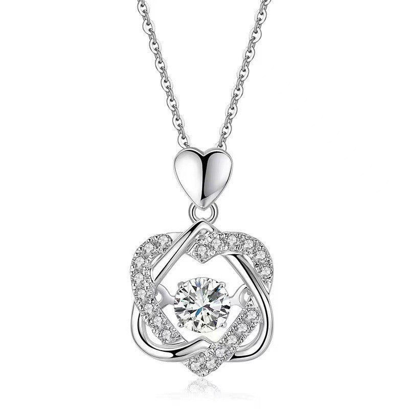 Enduring Hearts Entwined Necklace