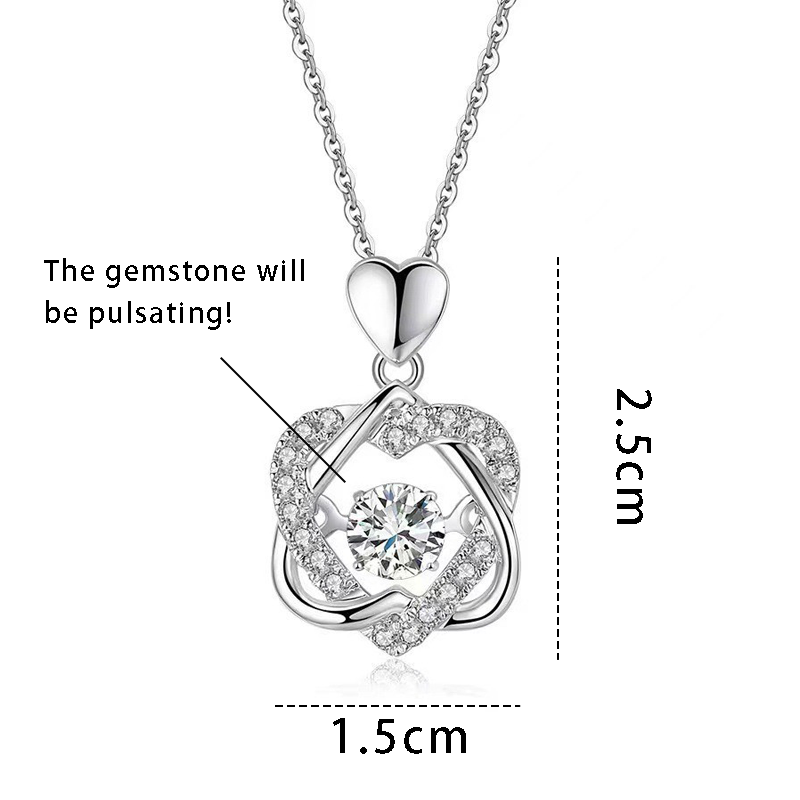 Enduring Hearts Entwined Necklace