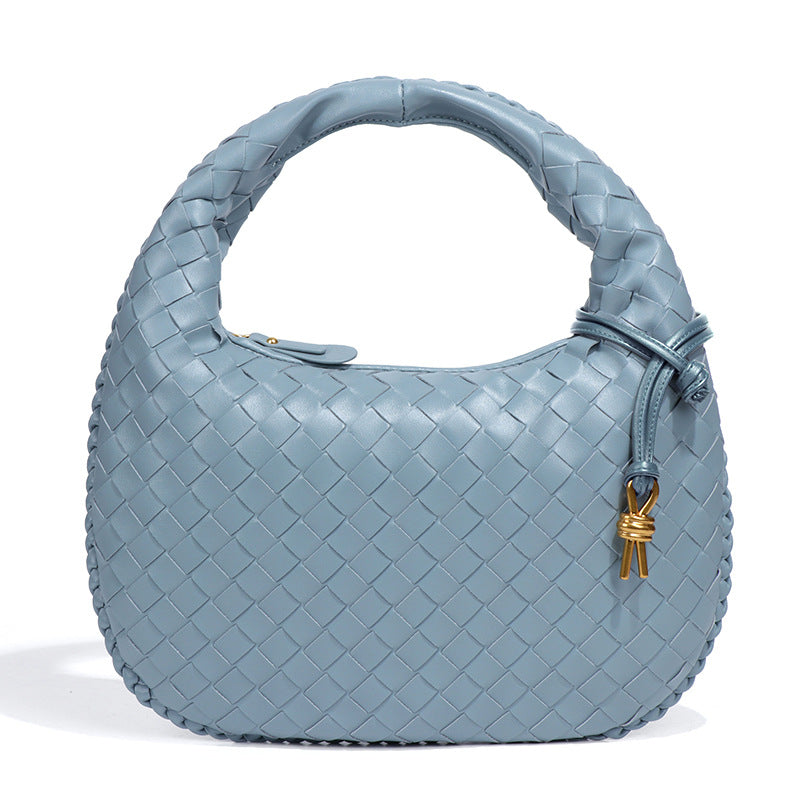 Azure Weave Hobo Bag