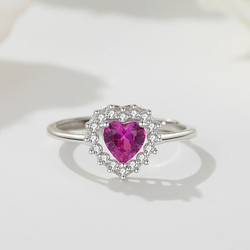 Heart's Halo Engagement Ring