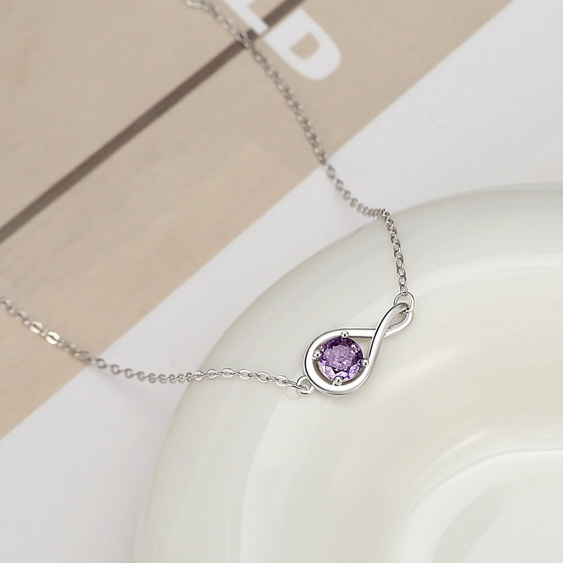 “Infinity” Gemstone Bracelet