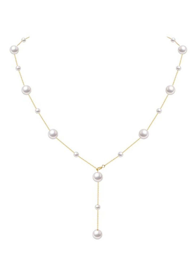 French Vintage Full Star Pearl Necklace