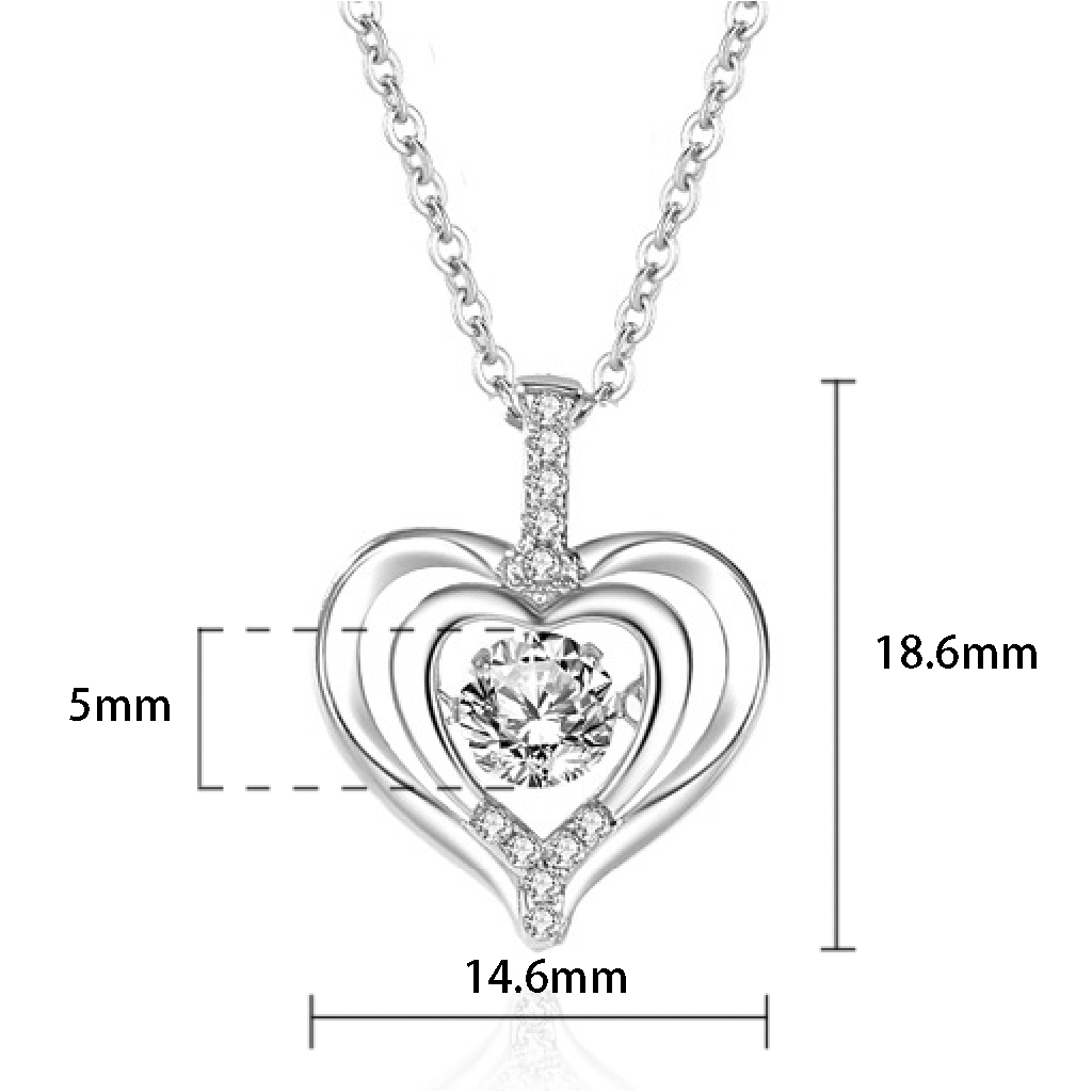 Dynamic Love Heart Necklace