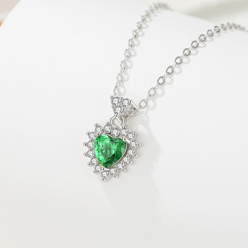 Radiant Heart Halo Necklace