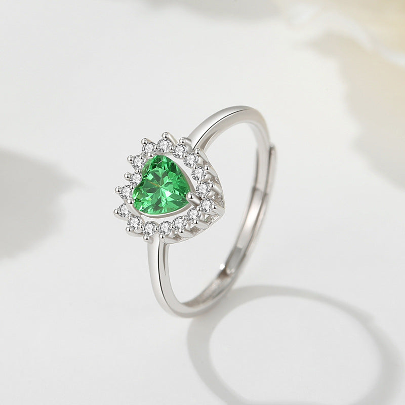 Heart's Halo Engagement Ring