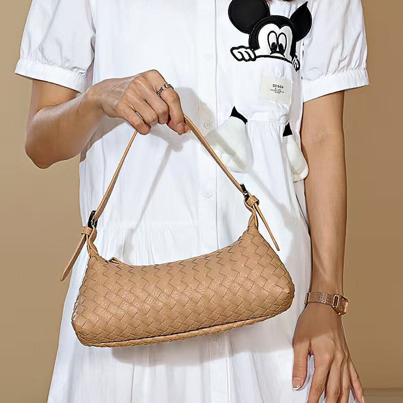 Luxe Woven Leather Bag