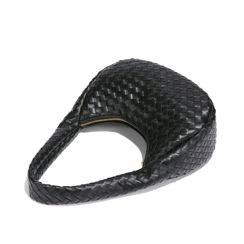 Luxe Braided Leather Hobo Bag